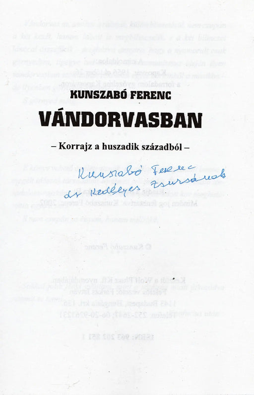 Vándorvasban - Oskola Antikvárium