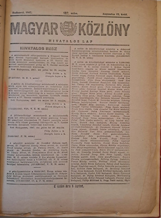 Varia familiara - Honvéd - Híradó 1946. - Honvédségi Közlöny 1927. - Oskola Antikvárium
