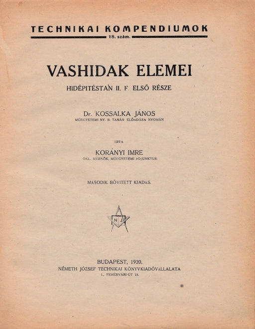 Vashidak elemei - Oskola Antikvárium