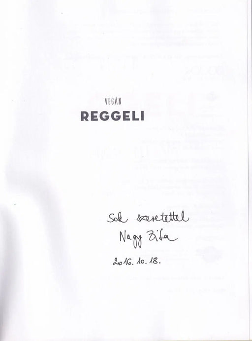Vegán Reggeli - Oskola Antikvárium
