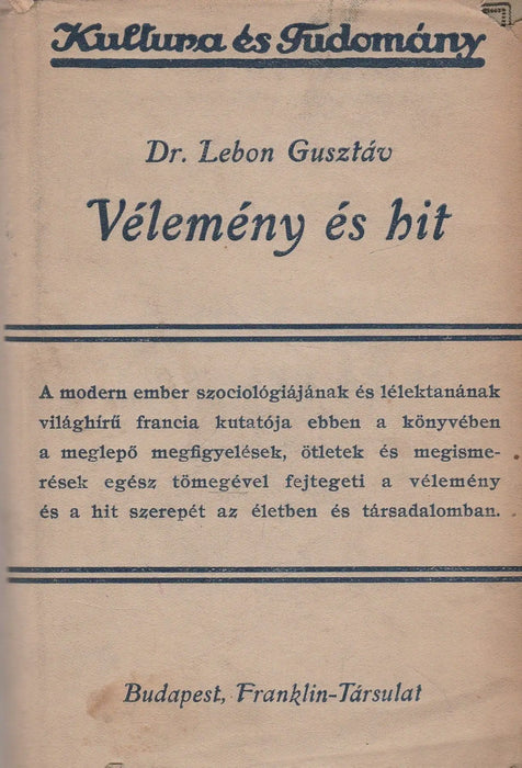 Vélemény és hit - Oskola Antikvárium