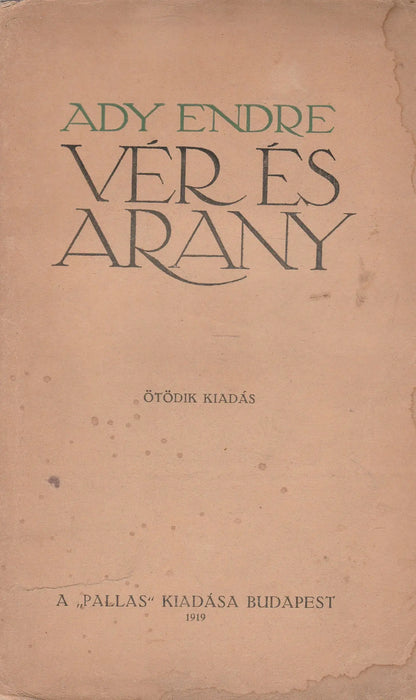 Vér és arany - Oskola Antikvárium