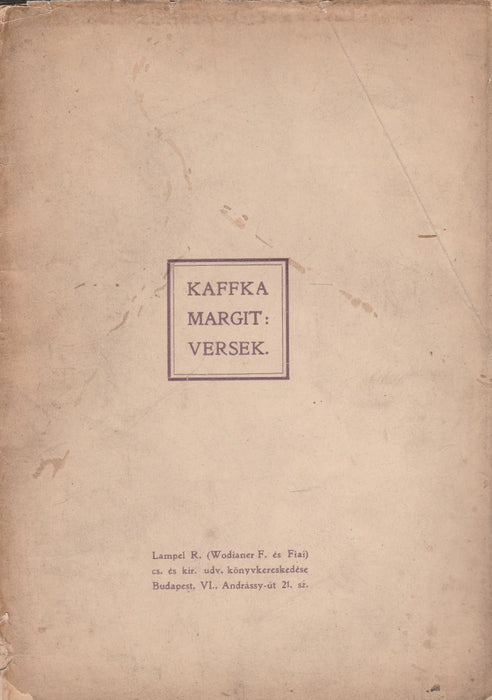 Versek - Oskola Antikvárium
