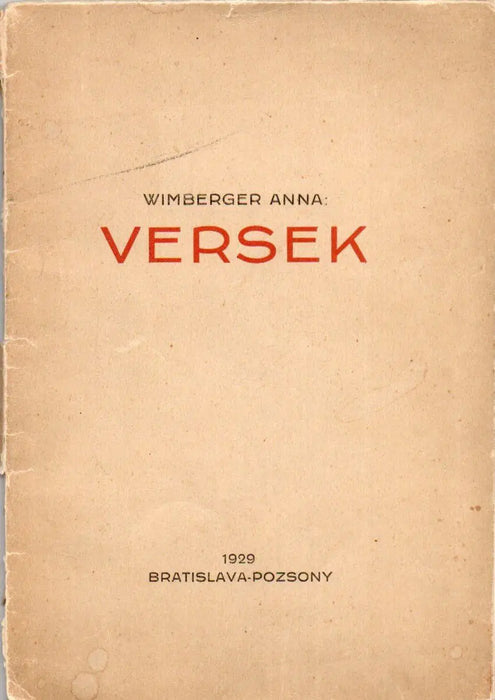 Versek - Oskola Antikvárium