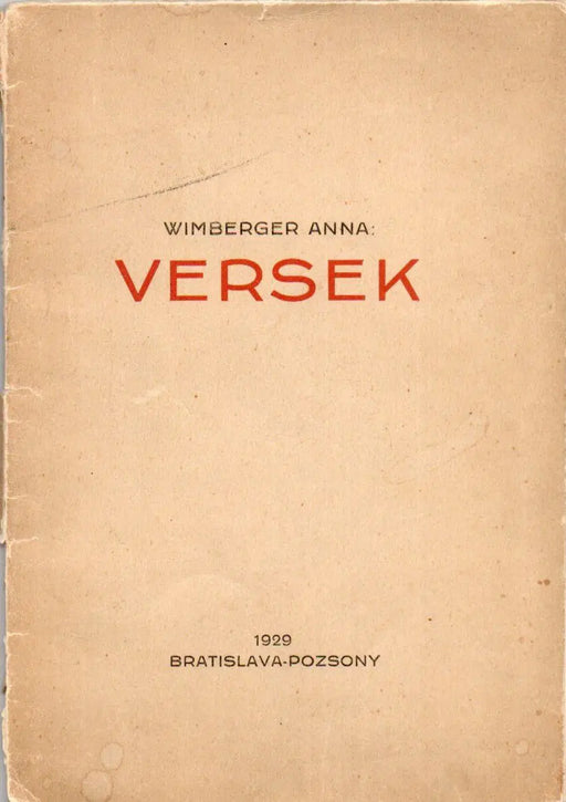 Versek - Oskola Antikvárium