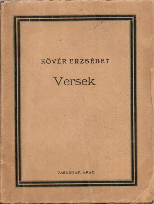 Versek - Arad 1924 - Oskola Antikvárium
