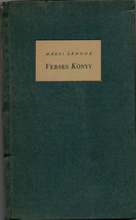 Verses Könyv - Oskola Antikvárium