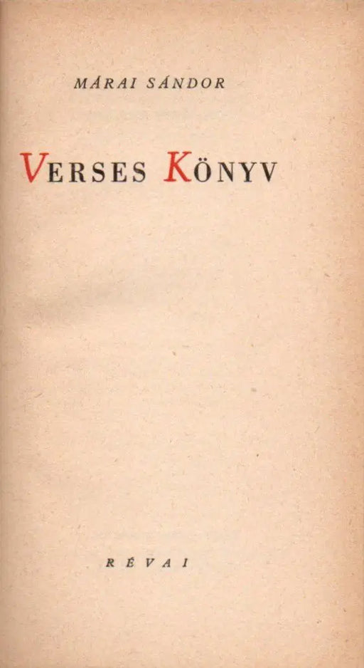 Verses Könyv - Oskola Antikvárium