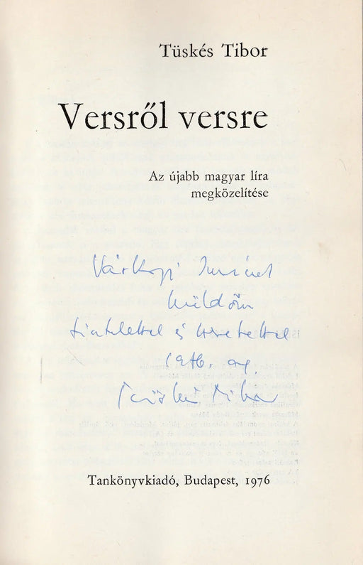 Versről versre - Oskola Antikvárium