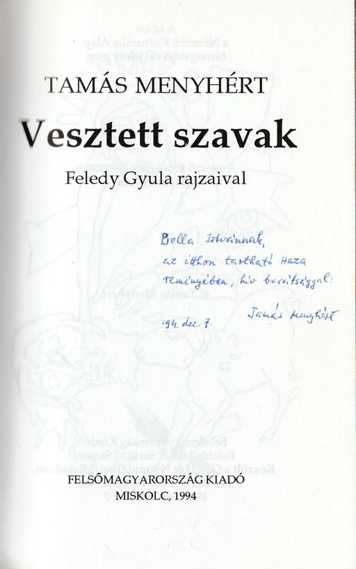 Vesztett szavak - Oskola Antikvárium