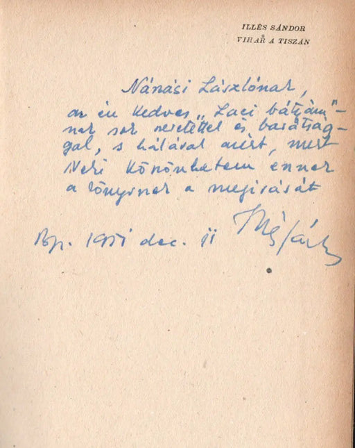 Vihar a Tiszán - Oskola Antikvárium