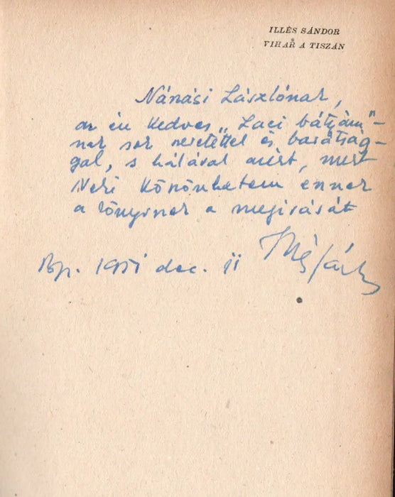 Vihar a Tiszán - Oskola Antikvárium
