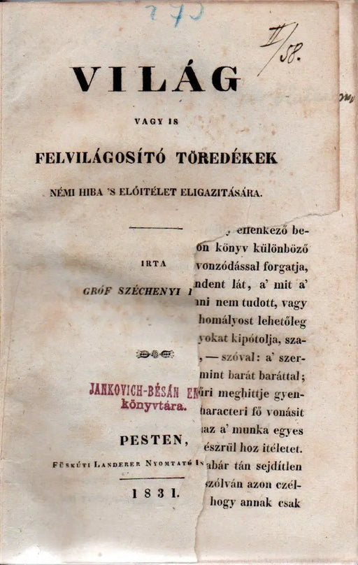 Világ - Oskola Antikvárium