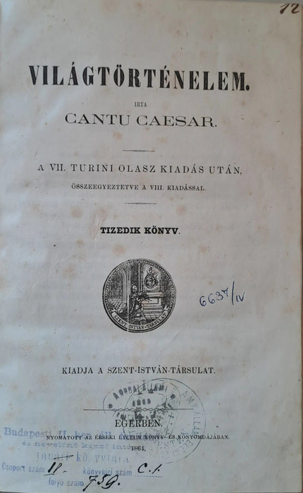 Világtörténelem V., VII - VIII., X., XII - XV. korszak - Oskola Antikvárium