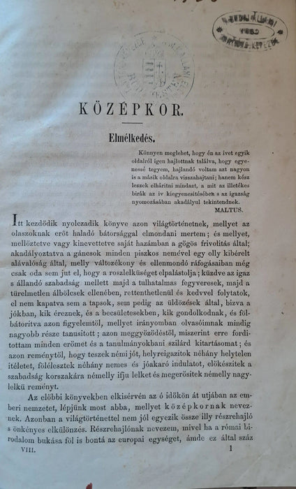 Világtörténelem V., VII - VIII., X., XII - XV. korszak - Oskola Antikvárium