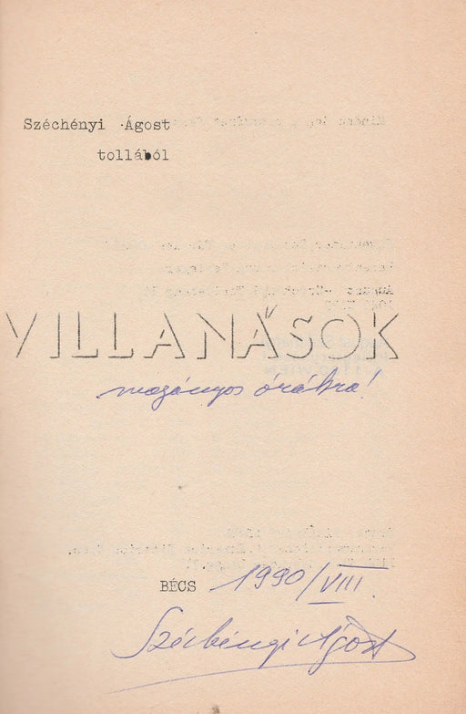 Villanások - Oskola Antikvárium
