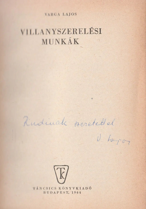 Villanyszerelési munkák - Oskola Antikvárium