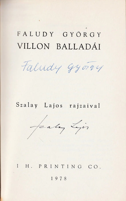 Villon balladái - Oskola Antikvárium
