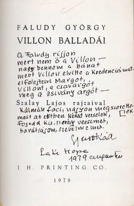 Villon balladái - Oskola Antikvárium