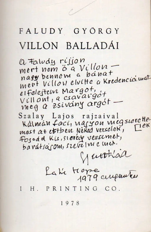 Villon balladái - Oskola Antikvárium