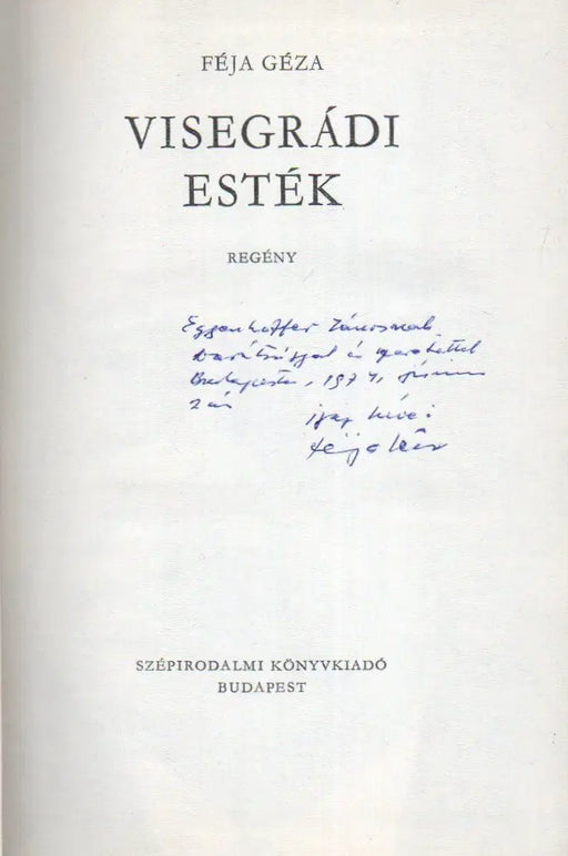Visegrádi esték - Oskola Antikvárium