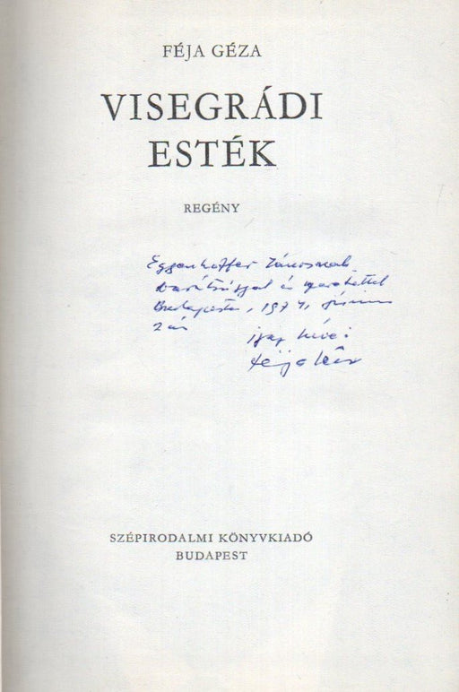 Visegrádi esték - Oskola Antikvárium