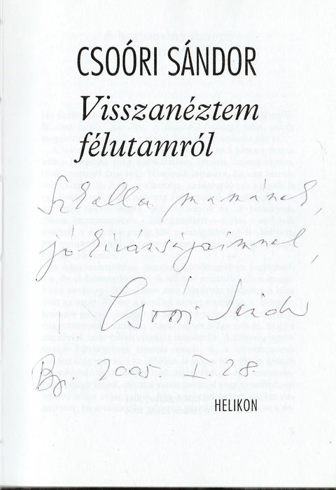 Visszanéztem félutamról - Oskola Antikvárium