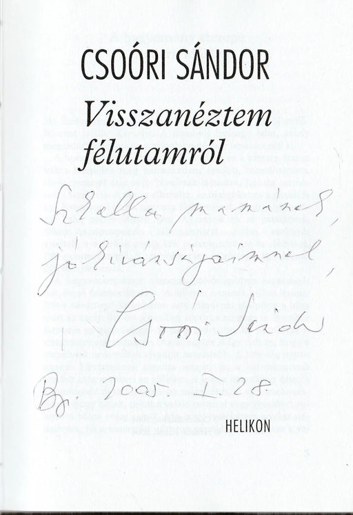 Visszanéztem félutamról - Oskola Antikvárium