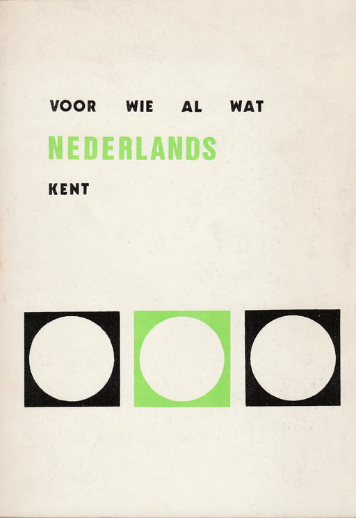 Voor Wie Al Wat Nederlands Kent - Oskola Antikvárium