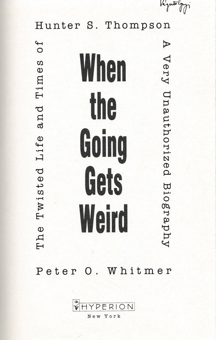 When the Going Gets Weird - Oskola Antikvárium