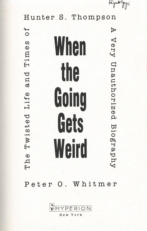 When the Going Gets Weird - Oskola Antikvárium