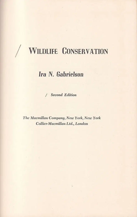 Wildlife Conservation - Oskola Antikvárium