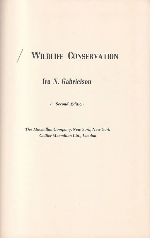 Wildlife Conservation - Oskola Antikvárium
