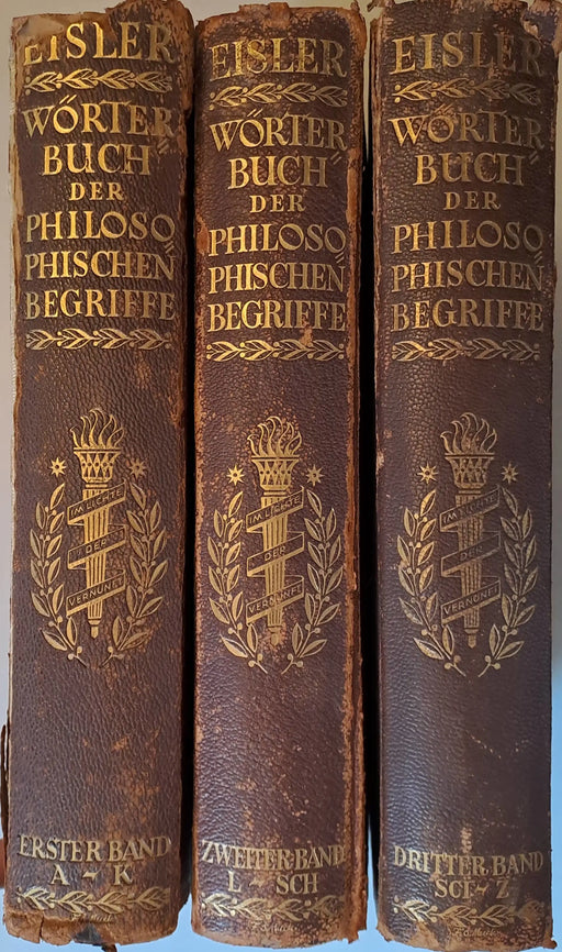 Wörterbuch der philosophischen Begriffe I - III. - Oskola Antikvárium