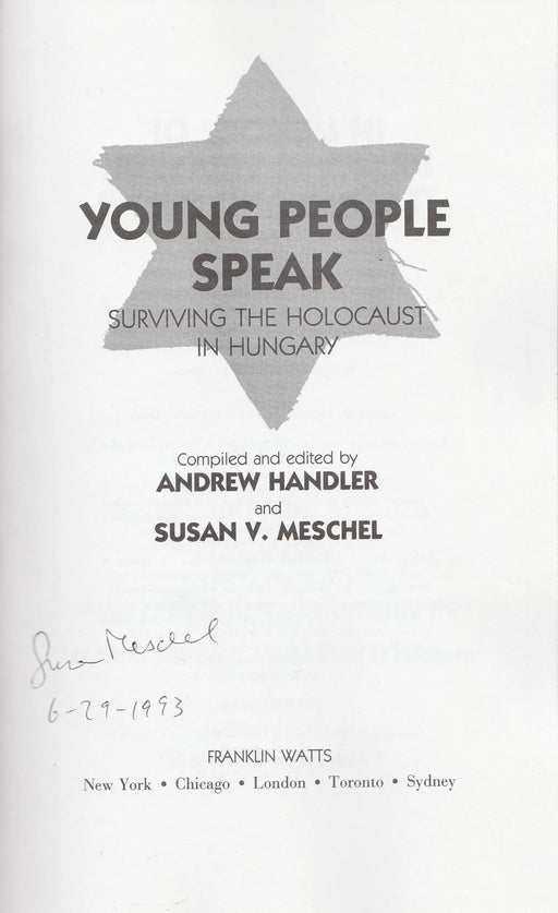 Young People Speak - Oskola Antikvárium