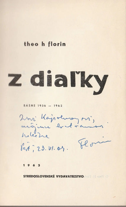 Z diaľky - Oskola Antikvárium