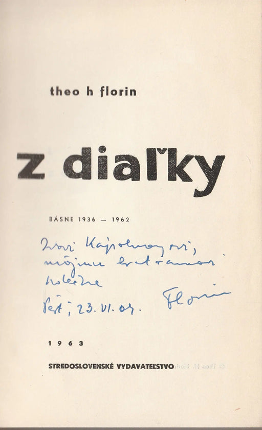 Z diaľky - Oskola Antikvárium