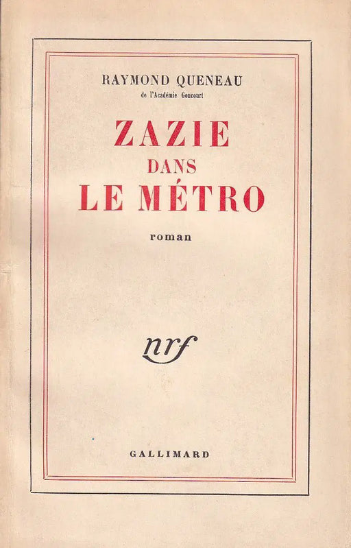 Zazie Dans Le Métro - Oskola Antikvárium